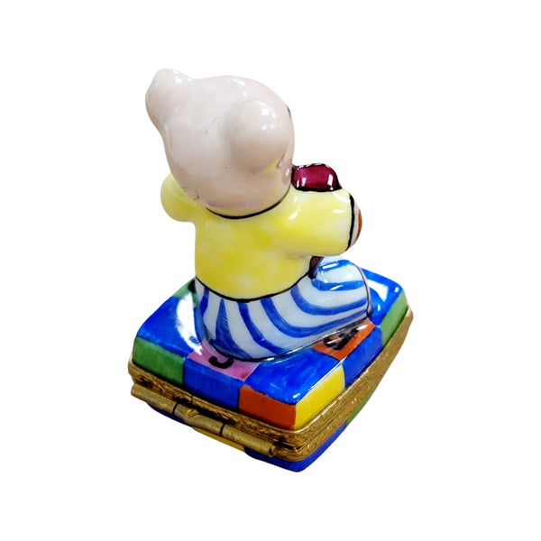 Teddy Bear Limoges Box Treasure Porcelain Limoges Teddy French Trinket Box