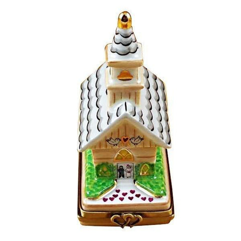 The Wedding Church Porcelain Limoges Religion Wedding French Trinket Box