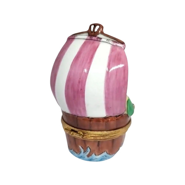 Three Men In A Tub Porcelain Limoges fairy myth French Trinket Box