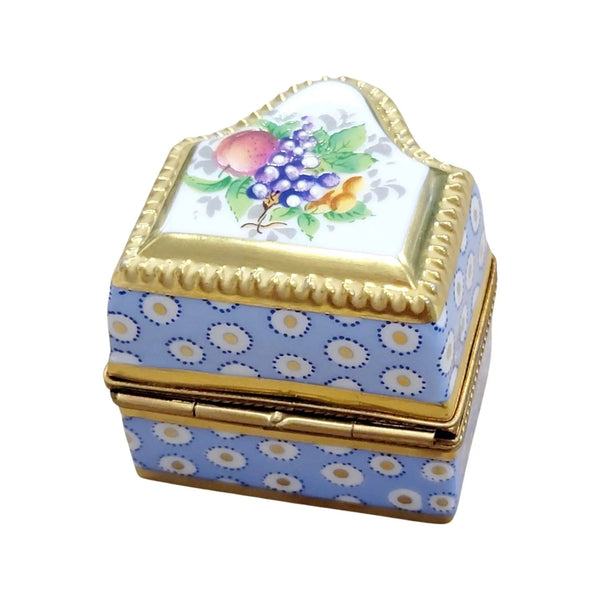 Three Perfumes in Elegant Chest Porcelain Limoges perfume French Trinket Box