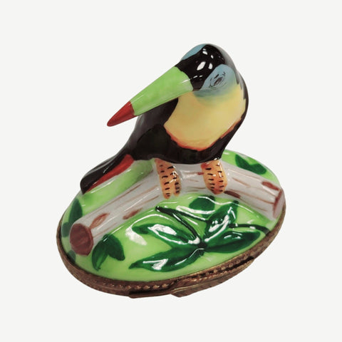 Vibrant Toucan Bird Limoges Box Porcelain Limoges bird LIMOGES BOXES French Trinket Box