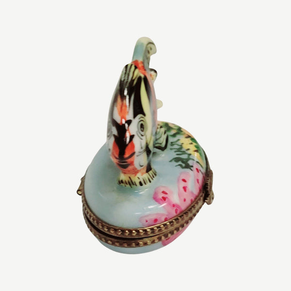 Tropical Fish Limoges Box Delight Porcelain Limoges fish ocean beach LIMOGES BOXES French Trinket Box