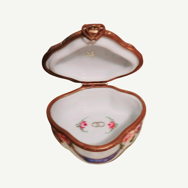 Two Doves Love Trinket Box Porcelain Limoges traditional wedding special limoges boxes French Trinket Box