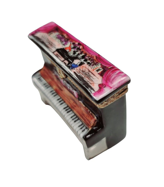 Upright Piano Choir Pianist Figurine Porcelain Limoges Music LIMOGES BOXES dance French Trinket Box