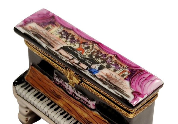 Upright Piano Choir Pianist Figurine Porcelain Limoges Music LIMOGES BOXES dance French Trinket Box
