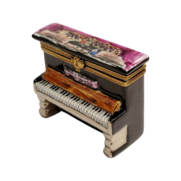 Upright Piano Choir Pianist Figurine Porcelain Limoges Music LIMOGES BOXES dance French Trinket Box