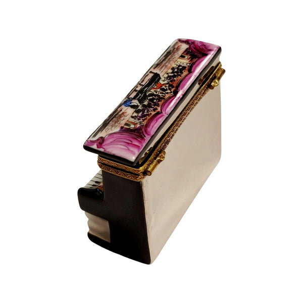 Upright Piano Choir Pianist Figurine Porcelain Limoges Music LIMOGES BOXES dance French Trinket Box