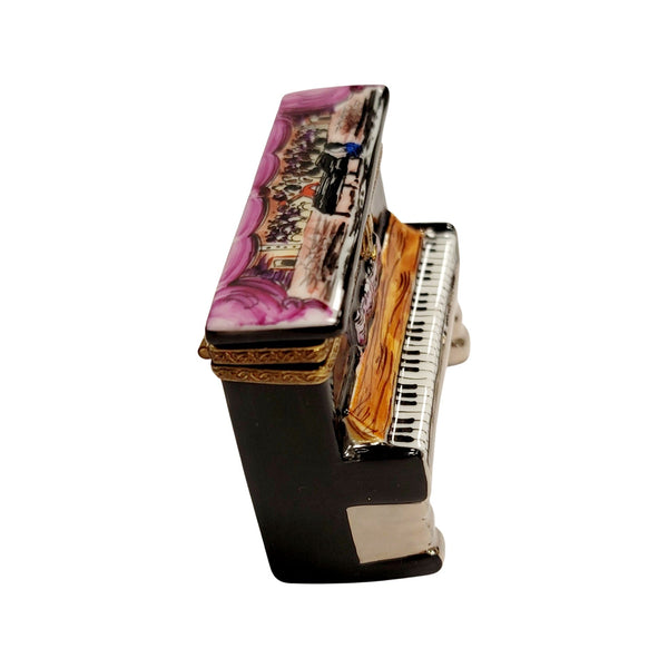 Upright Piano Choir Pianist Figurine Porcelain Limoges Music LIMOGES BOXES dance French Trinket Box