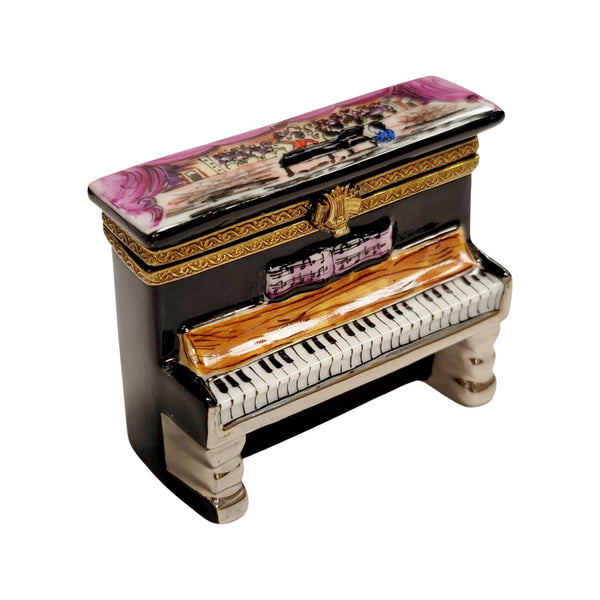 Upright Piano Choir Pianist Figurine Porcelain Limoges Music LIMOGES BOXES dance French Trinket Box
