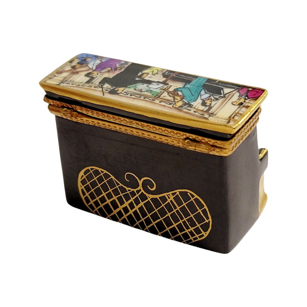 Upright Piano Symphony Box Porcelain Limoges Music LIMOGES BOXES dance French Trinket Box