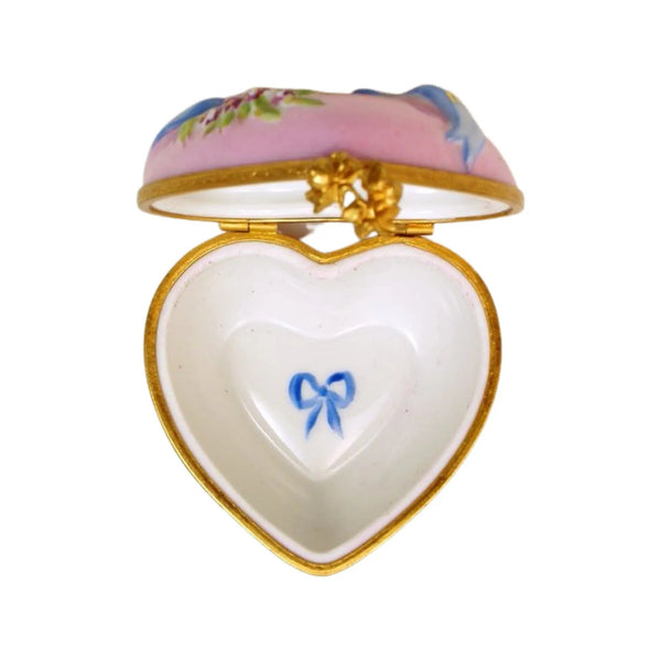 Valentine Porcelain Limoges love valentines day hearts French Trinket Box