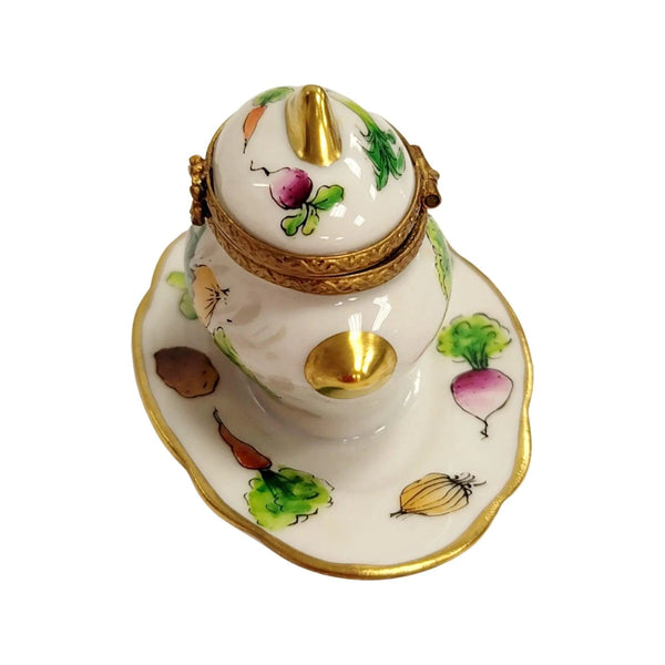 Vegetable Soup Tureen Box Porcelain Limoges Home China French Trinket Box