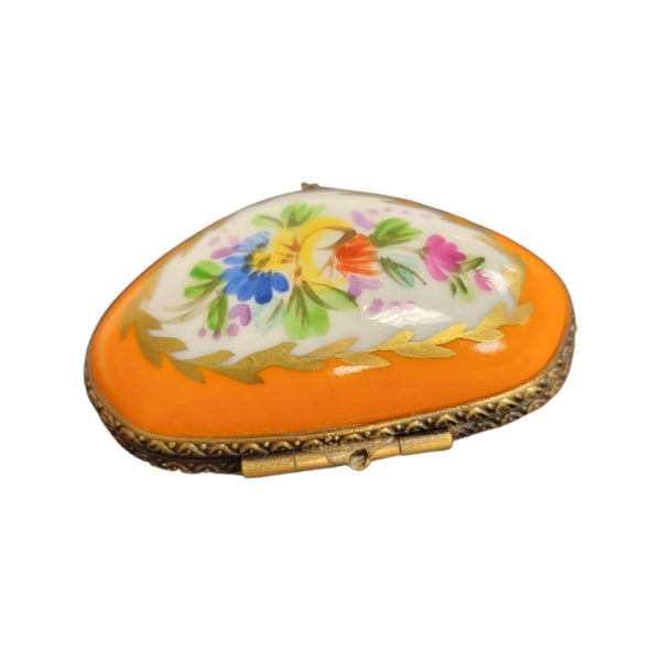 Vibrant Floral Limoges Box Porcelain Limoges LIMOGES BOXES traditional French Trinket Box