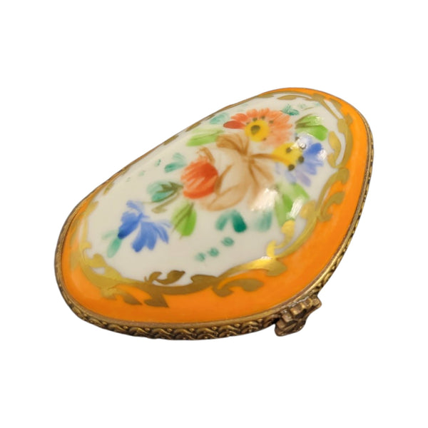 Vibrant Floral Limoges Box Porcelain Limoges LIMOGES BOXES traditional French Trinket Box