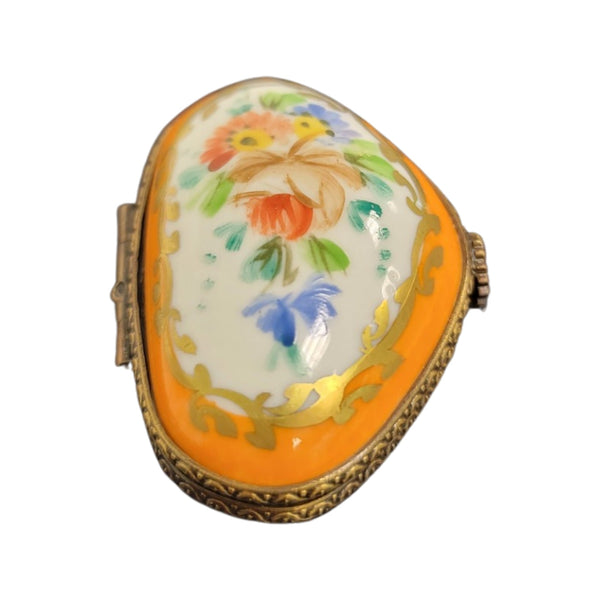 Vibrant Floral Limoges Box Porcelain Limoges LIMOGES BOXES traditional French Trinket Box