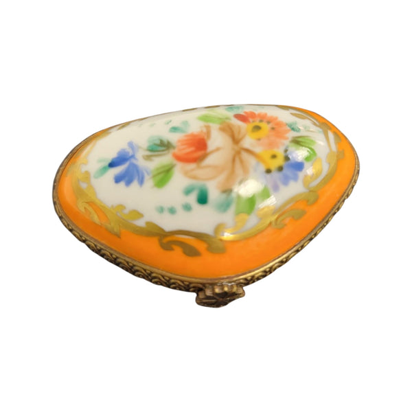 Vibrant Floral Limoges Box Porcelain Limoges LIMOGES BOXES traditional French Trinket Box