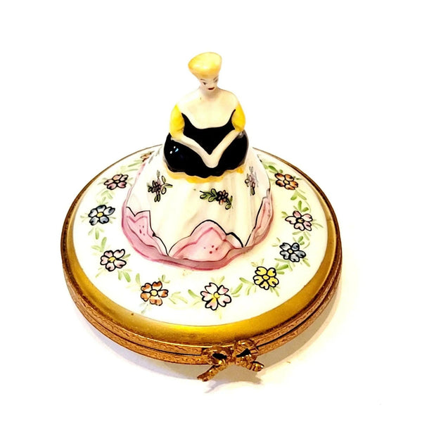 Victorian Elegance Limoges Box Porcelain Limoges woman mother france paris French Trinket Box