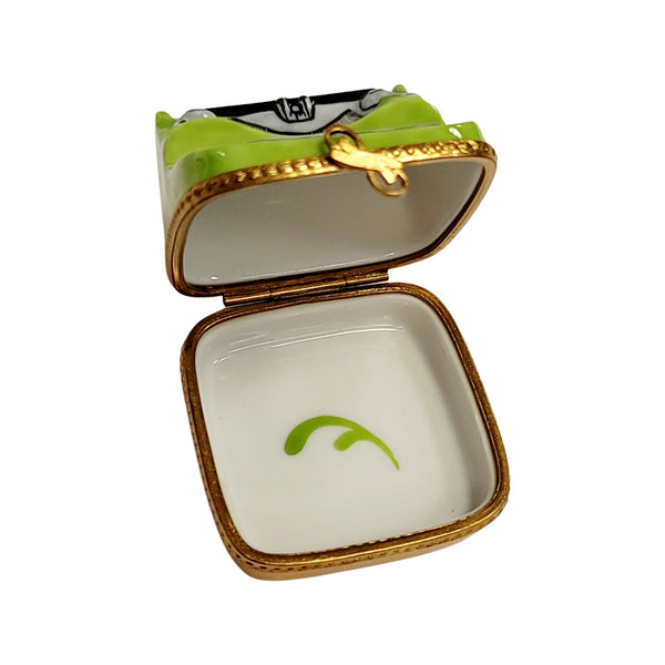 Vintage Green Typewriter Limoges Box Porcelain Limoges professional Limoges Box French Trinket Box