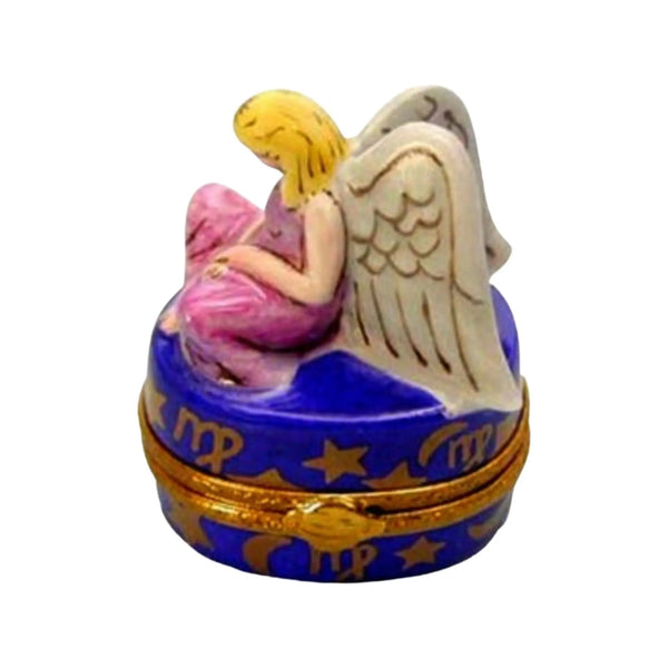 Virgo Zodiac Porcelain Limoges birthday myth French Trinket Box
