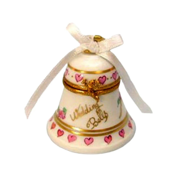 Wedding Bell Porcelain Limoges wedding French Trinket Box