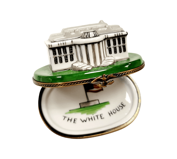 White House Elegance Limoges Box Porcelain Limoges united states monuments French Trinket Box