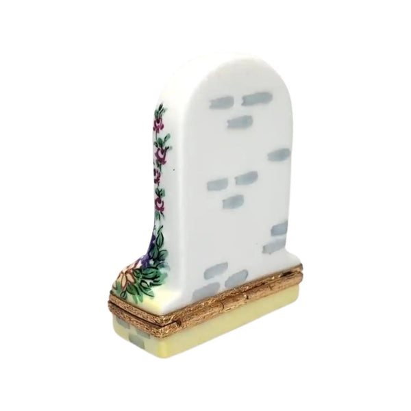 Window w Piano Porcelain Limoges Garden Flowers French Trinket Box