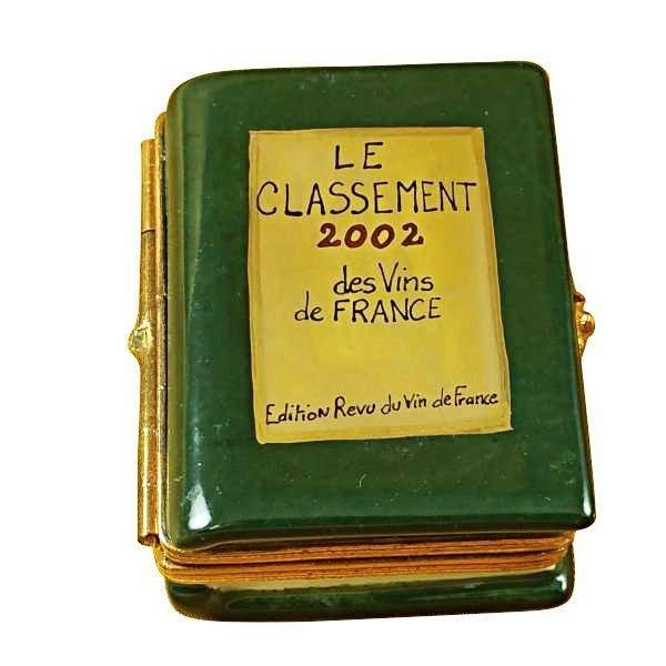 Wine Book Green limoges box Porcelain Limoges French Trinket Box
