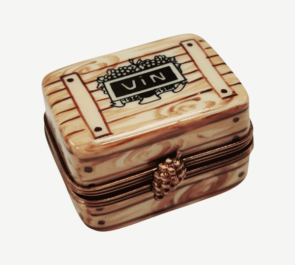 Wine Box Limoges Treasure Porcelain Limoges wine French Trinket Box