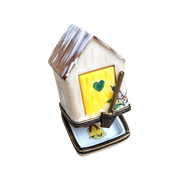 Winter Garden Shed Elegance Porcelain Limoges xmas winter Home French Trinket Box