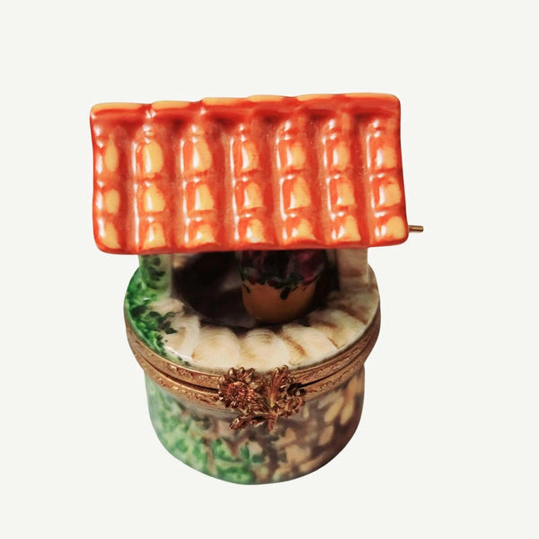Wishing Well Limoges Box Charm Porcelain Limoges garden home French Trinket Box
