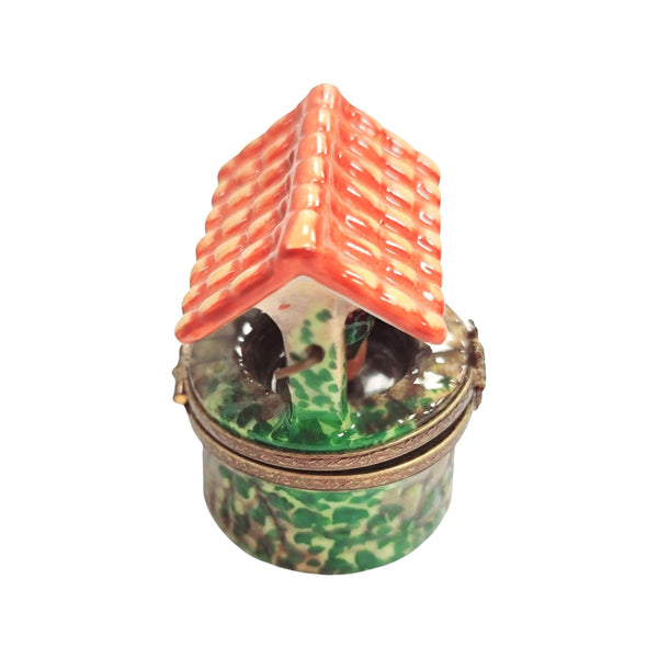 Wishing Well Porcelain Treasure Porcelain Limoges garden home French Trinket Box