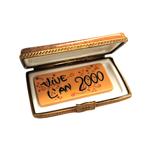 Year 2000 Paris Limoges Box Porcelain Limoges special France French Trinket Box