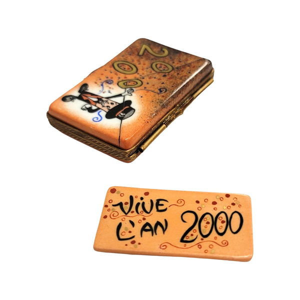 Year 2000 Paris Limoges Box Porcelain Limoges special France French Trinket Box