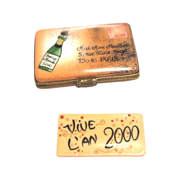 Year 2000 Paris Limoges Box Porcelain Limoges special France French Trinket Box