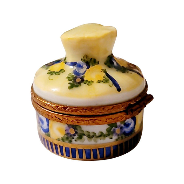 Yellow Bouquet Flower Box Porcelain Limoges Limoges Boxes garden French Trinket Box
