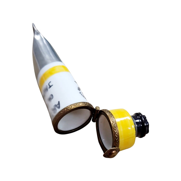 Yellow Paint Tube Limoges Box Porcelain Limoges Fine Art French Trinket Box