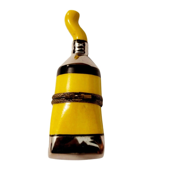 Yellow Paint Tube Limoges Box Porcelain Limoges fine art painting French Trinket Box