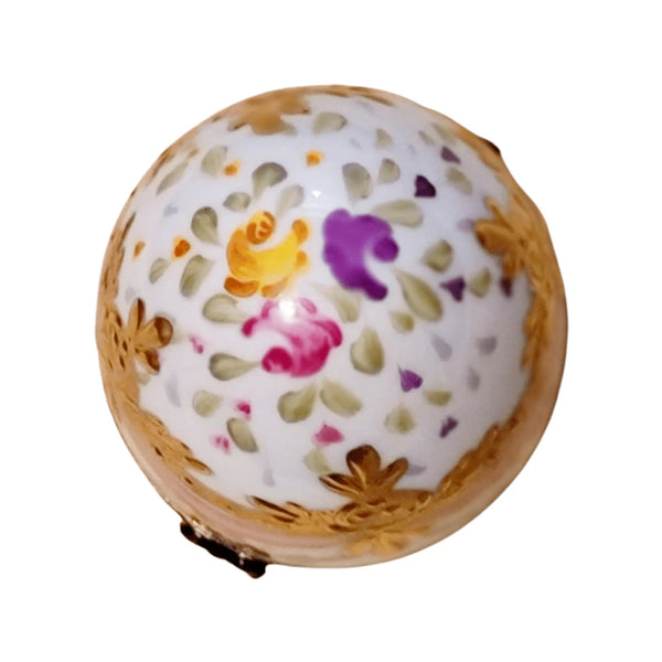 Yellow Rose Enchantment Egg Porcelain Limoges Egg Limoges Boxes traditional French Trinket Box