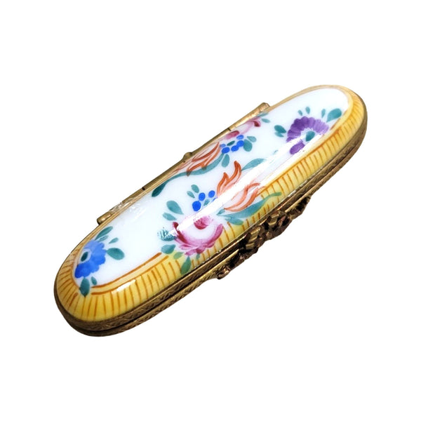 Yellow Roses Luxury Trinket Box Porcelain Limoges Traditional Home French Trinket Box