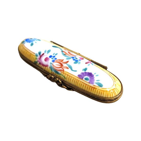 Yellow Roses Luxury Trinket Box Porcelain Limoges Traditional Home French Trinket Box