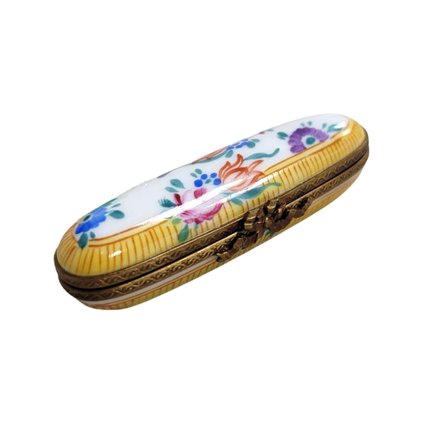 Yellow Roses Luxury Trinket Box Porcelain Limoges Traditional Home French Trinket Box