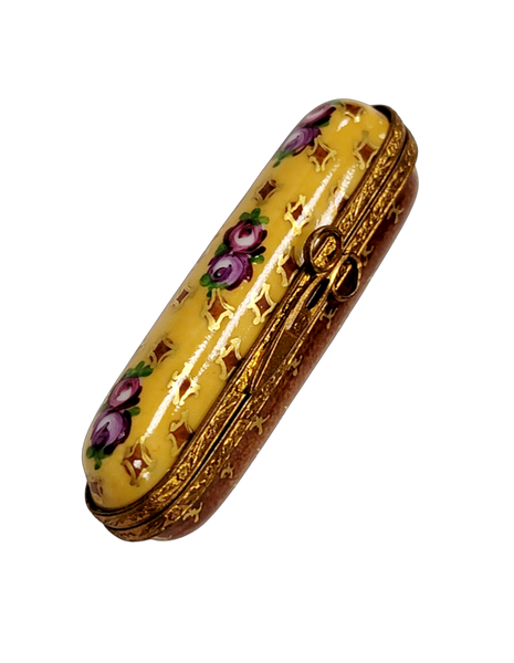 Yellow Roses Porcelain Treasure Porcelain Limoges Traditional Home French Trinket Box