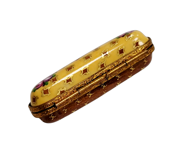 Yellow Roses Porcelain Treasure Porcelain Limoges Traditional Home French Trinket Box