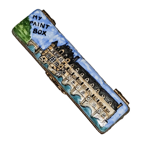 Artistic Limoges Watercolor Box Porcelain Limoges art fine French Trinket Box