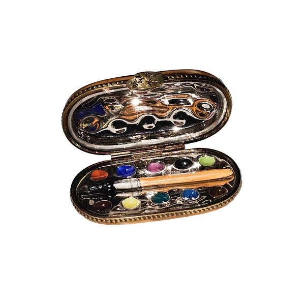 Artistic Palette Limoges Box Porcelain Limoges art fine French Trinket Box