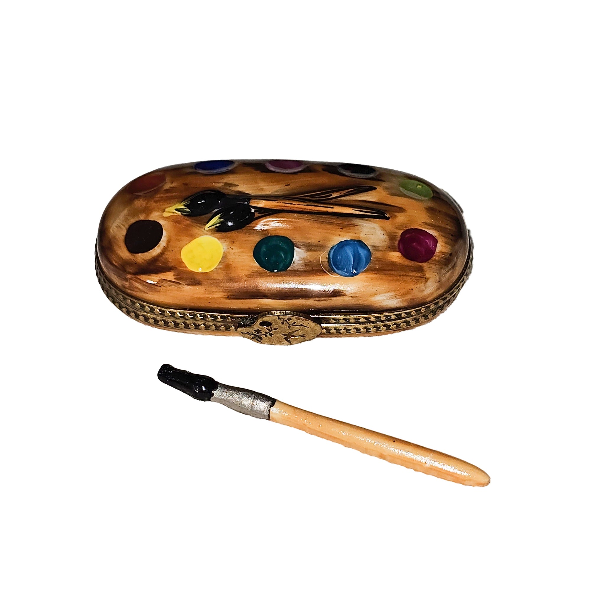 Artistic Palette Limoges Box Porcelain Limoges art fine French Trinket Box