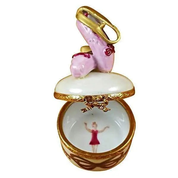 Ballet Shoes Porcelain Limoges art dance French Trinket Box