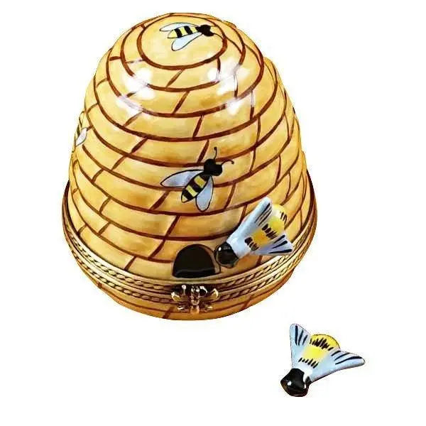 Beehive with Bee - Will be back in stock early feb Porcelain Limoges Bugs Critters French Trinket Box