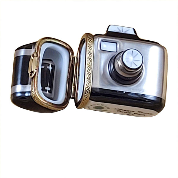 Camera with Removable Film Porcelain Limoges beach travel French Trinket Box