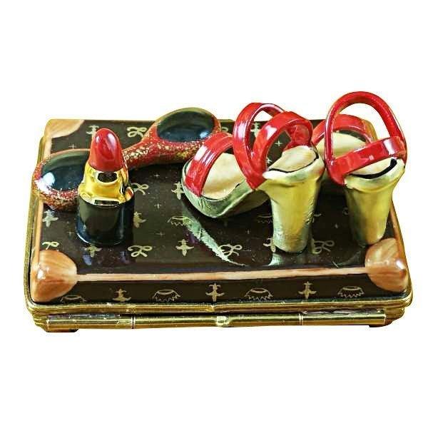 Designer Lv Case with Accessories Porcelain Limoges purse fashion bag French Trinket Box